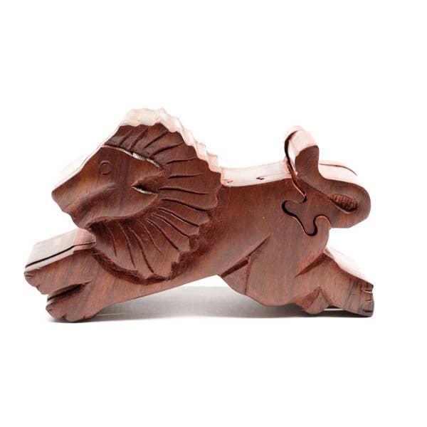 Lion Puzzle Box