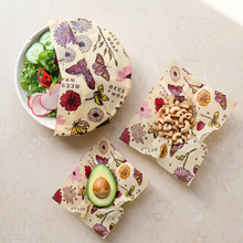 Load image into Gallery viewer, Bees Wrap Reusable Beeswax Food Wraps 3 Pack - Meadow Magic
