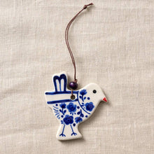 Load image into Gallery viewer, Hand Painted Ceramic Bird Ornament
