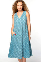 Load image into Gallery viewer, Ikat Handloom Dresses : Burgundy / S/M
