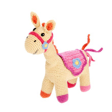 Load image into Gallery viewer, Horse Plush Toy – Handmade Organic Cotton Soft Toy : Blue

