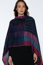 Load image into Gallery viewer, Kalya Wool &amp; Cotton Shawl: Black &amp; Silver
