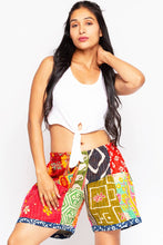 Load image into Gallery viewer, Cotton Kantha Shorts: L/XL
