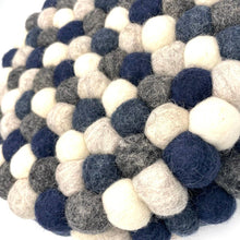 Load image into Gallery viewer, Gray Neutral Felt Ball Trivet
