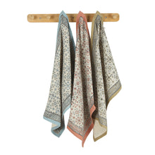 Load image into Gallery viewer, Cotton Kitchen Towel | Hand Block Printed | Lily  | River
