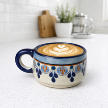 Load image into Gallery viewer, Guatemalan Hand-Painted Ceramic Cortado Cup - Green
