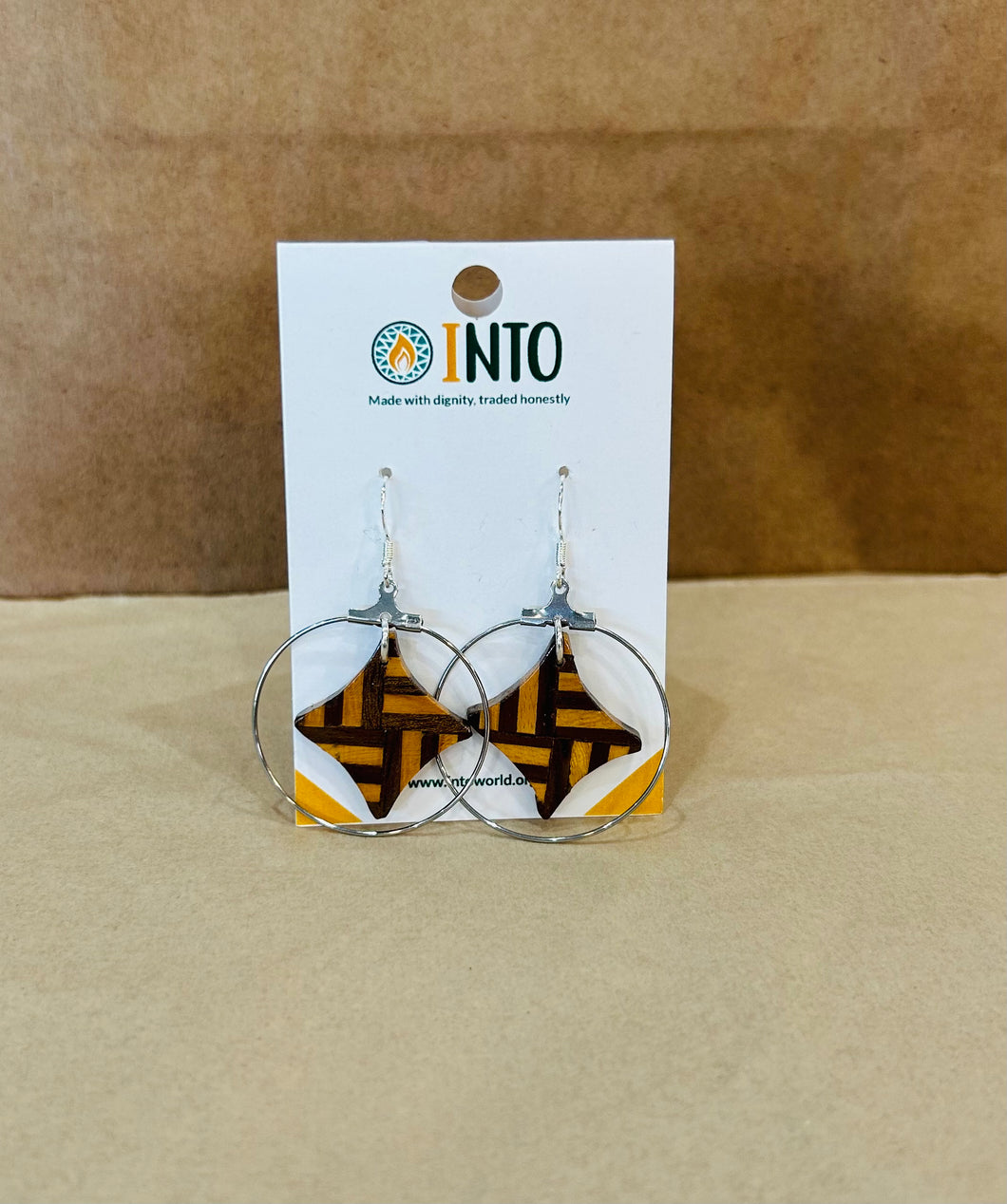 Taracea Dangle Floating Shape Earrings (with wire)