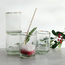 Load image into Gallery viewer, Med Multi Rim Stacking Glass (Set of 4)
