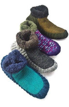 Load image into Gallery viewer, Wool Knit Slipper, fleece lined
