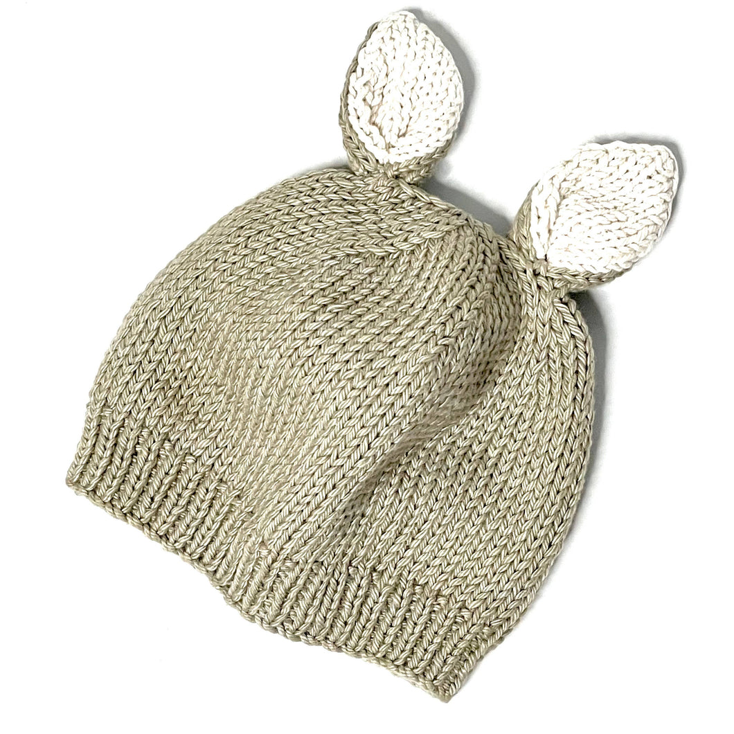 Organic Cotton Bunny Hat: XS - 0-6M