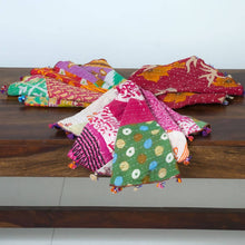 Load image into Gallery viewer, Round Kantha Table Cover 25&quot;
