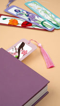 Load image into Gallery viewer, Handmade Quilled Paper Red and Orange Poppies Bookmark
