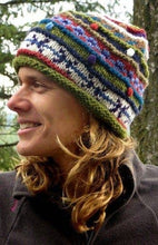 Load image into Gallery viewer, Wool Knit Babble Hat, fleece lined
