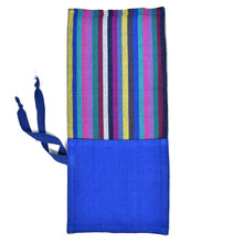 Load image into Gallery viewer, Zero Waste Artisan Made Utensil Wrap: Cobalt

