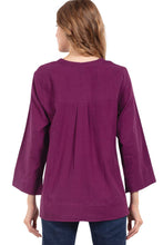 Load image into Gallery viewer, Flax Linen Tunics: Purple / S/M
