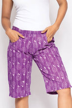 Load image into Gallery viewer, Block Print Cotton Shorts : Navy / S/M
