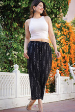 Load image into Gallery viewer, Black Ikat Handloom Pants: S/M
