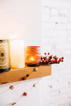 Load image into Gallery viewer, Red &amp; Gold Palm Star Garland
