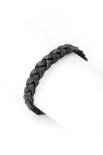 Load image into Gallery viewer, Black Braided Leather Bracelet from Kenya
