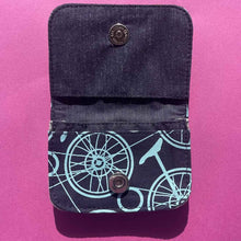 Load image into Gallery viewer, Cotton Cardholders Spring 2024 Prints! Blue Bikes
