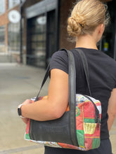 Load image into Gallery viewer, Upcycled Rice Sack Overnight Bag
