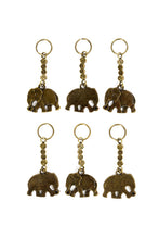 Load image into Gallery viewer, South African Brass Elephant Keychains
