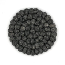 Load image into Gallery viewer, Solid Color Felt Ball Trivet : Teal
