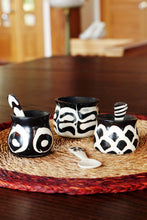Load image into Gallery viewer, Batik Bone Salt Cup and Spoon
