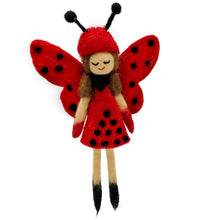 Load image into Gallery viewer, Ladybug Fairy Ornament: Saffron
