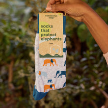 Load image into Gallery viewer, Socks that Protect Elephants (Gray Elephants) - Small
