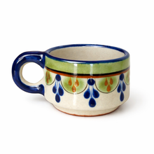 Load image into Gallery viewer, Guatemalan Hand-Painted Ceramic Cortado Cup - Green

