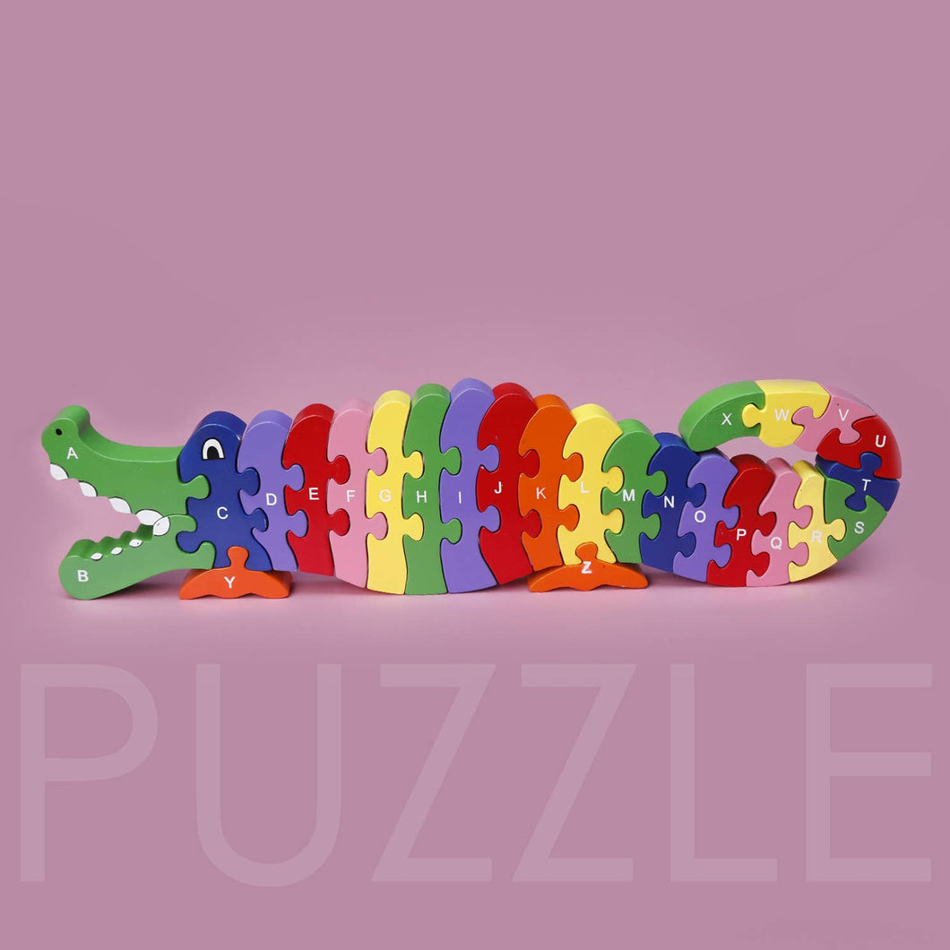 Wooden Puzzle Crocodile