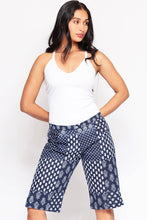 Load image into Gallery viewer, Block Print Cotton Shorts : Navy / S/M
