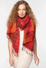 Load image into Gallery viewer, Kalya Wool &amp; Cotton Shawl - Blue Multi
