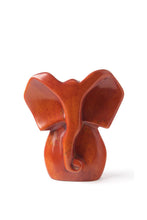 Load image into Gallery viewer, Brown Soapstone Elephant Bust Sculptures: RM44A Small Elephant
