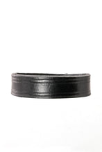 Load image into Gallery viewer, Black Adjustable Leather Bracelet from Kenya - Wide
