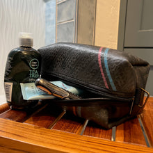Load image into Gallery viewer, Vegan Recycled Inner Tube Dopp Kit/Toiletry Bag
