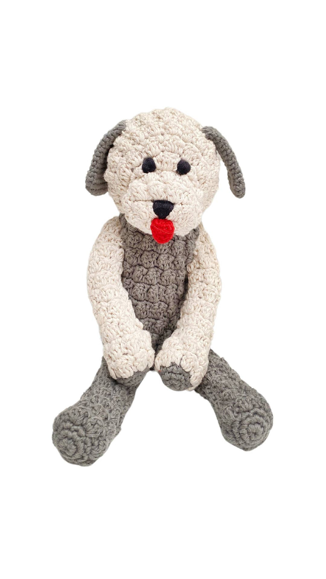 Plush Sheepadoodle Dog - Kids Toy (Rattle)