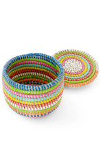 Load image into Gallery viewer, Rainbow Mini Flat Top Trinket Basket
