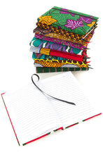 Load image into Gallery viewer, Ghanaian Ankara Cloth Covered Journals - Lined and Unlined: GHC2A  Lined A5 Journal
