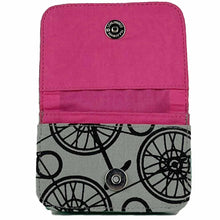 Load image into Gallery viewer, Cotton Cardholders Spring 2024 Prints! Blue Bikes
