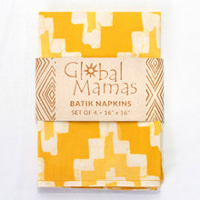 Load image into Gallery viewer, Napkin: Ikat - Gold-Organic
