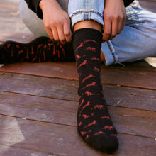 Load image into Gallery viewer, Socks that Protect Cheetahs - Small (Black Cheetahs)
