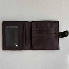 Load image into Gallery viewer, Slim Canvas Square Wallet - Cute Cat Print - Vegan Wallet : Black
