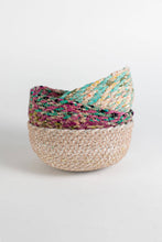 Load image into Gallery viewer, Swirling Sari Basket (Sm)
