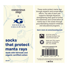 Load image into Gallery viewer, Socks that Protect Manta Rays - Medium

