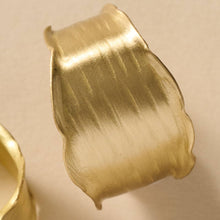 Load image into Gallery viewer, Diva Hammered Brass Hoop Earrings
