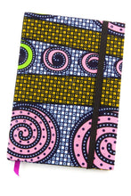 Load image into Gallery viewer, Ghanaian Ankara Cloth Covered Journals - Lined and Unlined: GHC2A  Lined A5 Journal
