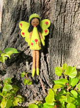 Load image into Gallery viewer, Fern Fairy Felt Ornament - Flower
