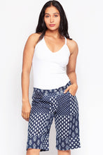 Load image into Gallery viewer, Block Print Cotton Shorts : Navy / S/M
